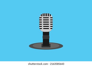  recording microphone gray and white modern
