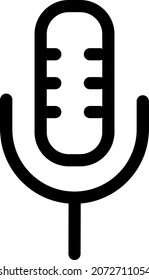 Recording Outline Vector Icon Design
