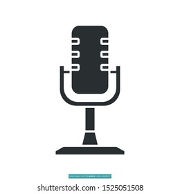 recording studio icon vector illustration logo template for many purpose. Isolated on white background.