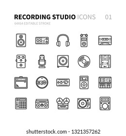 Recording Studio Icons 01