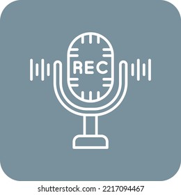 Icono de vector de grabación. Se puede usar para imprimir, móviles y aplicaciones web.