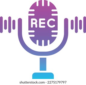 Recording vector icon. Can be used for printing, mobile and web applications.