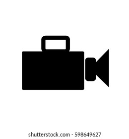 Recording zone flat icon