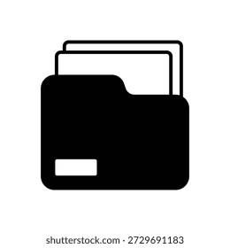 Ícone de Preenchimento de Armazenamento de Documentos de Registros: Arquivo de Informações