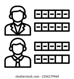 Recount vector icon. Can be used for printing, mobile and web applications.