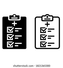 Conjunto de vectores de icono recuperado. colección de signos de ilustración hospitalaria. Símbolo de salud.