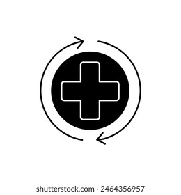 recovery concept line icon. Simple element illustration. recovery concept outline symbol design.
