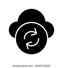 Recovery Data Vector for Digital Hosting Safety. File restore and backup process illustration for online servers