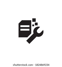 recovery data vector icon design template