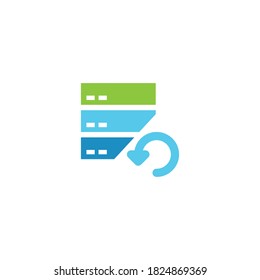 Recovery Data Vector Icon Design Template