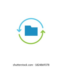 Recovery Data Vector Icon Design Template