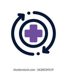 recovery duotone icon. Sleek and modern vector icon for websites, mobile apps, marketing materials, and corporate design. Fully scalable and ready to use.