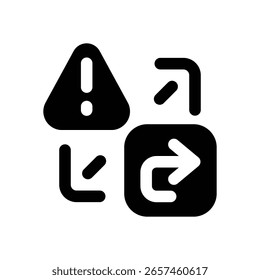 Icono de glifo de recuperación. Icono de Vector fuerte y sólido para Sitios web, interfaces móviles, presentaciones y marca visual. Alta calidad y fácil de editar.