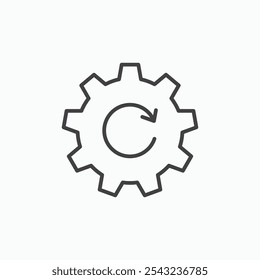 Icono de recuperación en negro delineado y sólido.