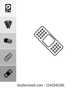 Recovery icon. collection of 6 recovery filled and outline icons such as bandage. editable recovery icons for web and mobile.