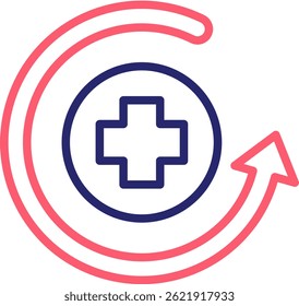 Recovery Icon Color Vector Illustration