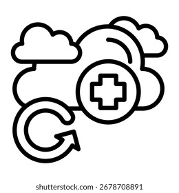 Elemento de icono de recuperación para diseño