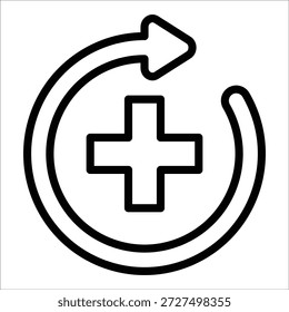 Wiederherstellungssymbolelement für Design