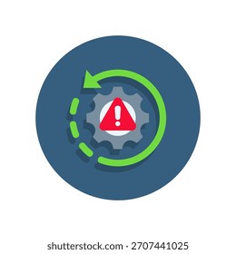 Recovery Icon Flat Vector Illustration