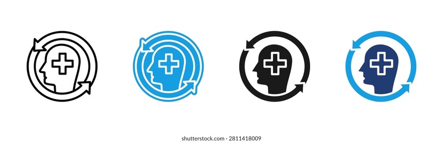 Recovery icon multiple style collection