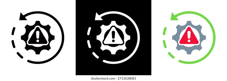 Recovery Icon Set Glyph vector Illustration