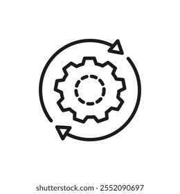 Recovery icon Simple thin line flat symbol