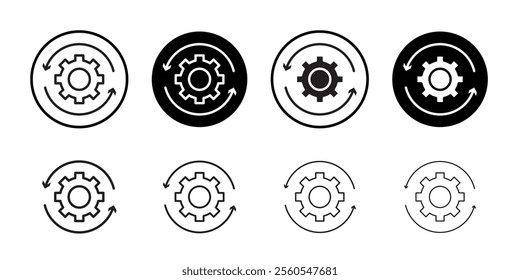 Recovery icon Thin line flat illustration