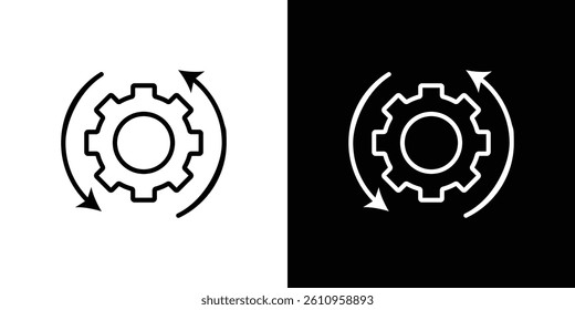 Recovery icon Vector isolated outline drawing.