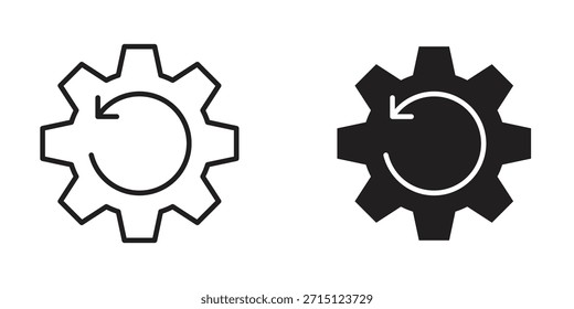Wiederherstellungssymbol im Vektor. Logotyp