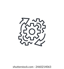 Icono de recuperación. Vector.Trazo editable.signo de estilo lineal para el uso Diseño web,logo.Ilustración de símbolo.
