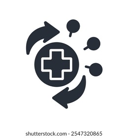 recovery icon. vector.Editable stroke.linear style sign for use web design,logo.Symbol illustration.