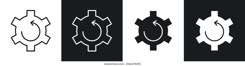 Recovery icons collection in black filled and line style.