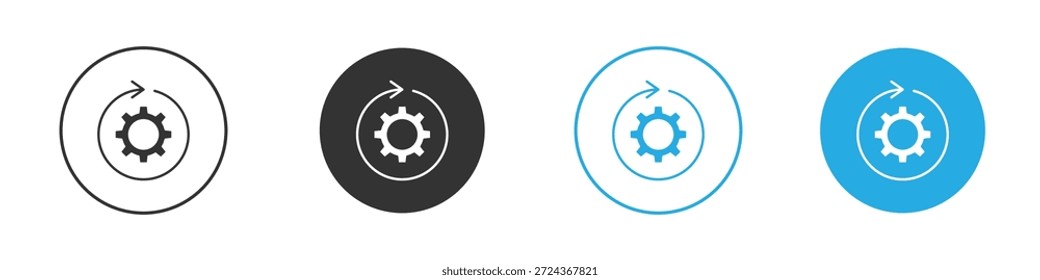 Wiederherstellungssymbole Design-Element. Vektorgrafik auf weißem Hintergrund.