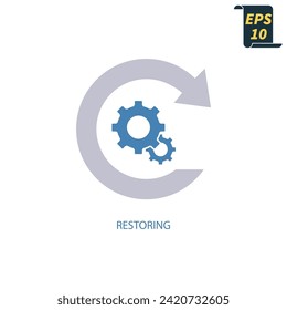 Recovery icons  symbol vector elements for infographic web