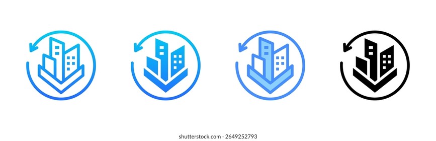 Recovery Multi Style Icon Set
