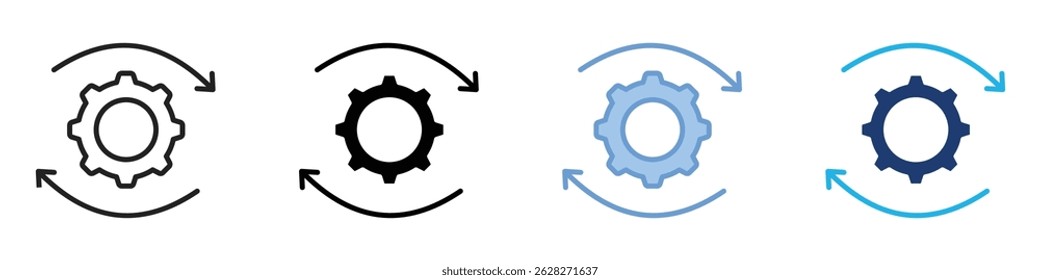 Recovery multi style. Simple illustration icon set.