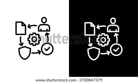 Recovery Plan Testing White Icon Set Design