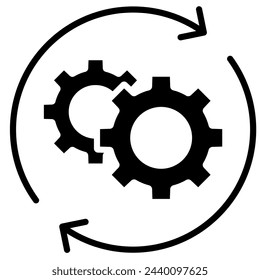 Ilustración vectorial de icono de proceso de recuperación