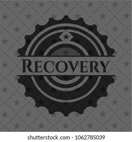 Recovery retro style black emblem
