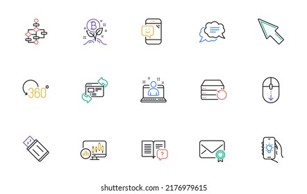 Recovery Server, Refresh Website And Scroll Down Line Icons For Website, Printing. Collection Of Text Message, Candlestick Chart, Usb Flash Icons. Electric App, Block Diagram. Vector