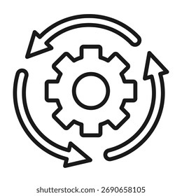 Recovery Simple Icon Vector Illustration Concept