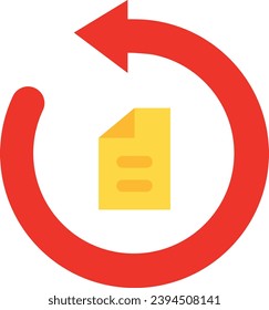 Recovery single vector line icon