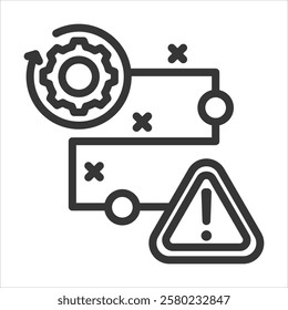 Recovery Strategy Outline Icon Vector Illustration