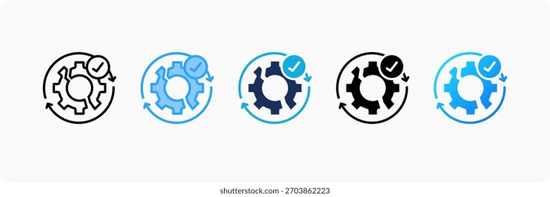 Wiederherstellungssystem-Symbol setzt mehrere Stilkollektionen fest