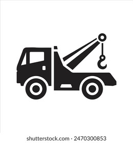 Recovery truck. Breakdown cover. Recovery service icon