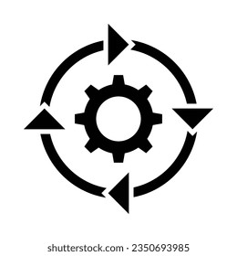 Recovery Vector Glyph Icon For Personal And Commercial Use.
