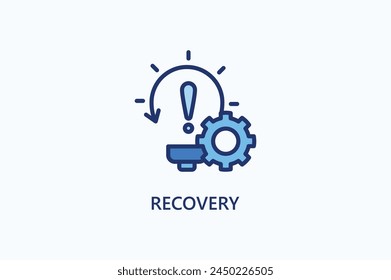 Recovery vector, icon or logo sign symbol illustration