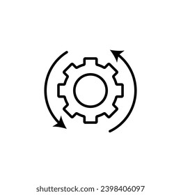 Icono de línea vector de recuperación