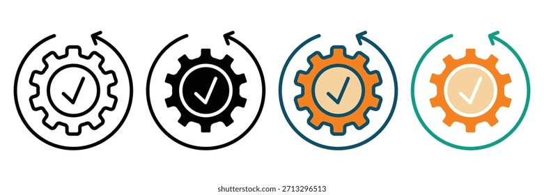 recovery web icon multiple style collection