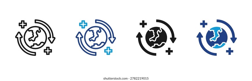 Recovery Web icon with multiple style collection